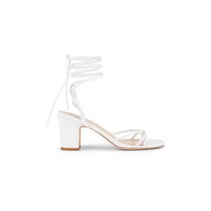 Lpa 'Nicolo' White Leather Heel Size 6